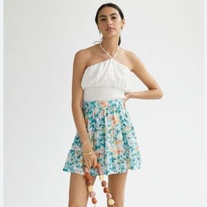 Anthro Cloth & Stone A-Line Mini Skirt